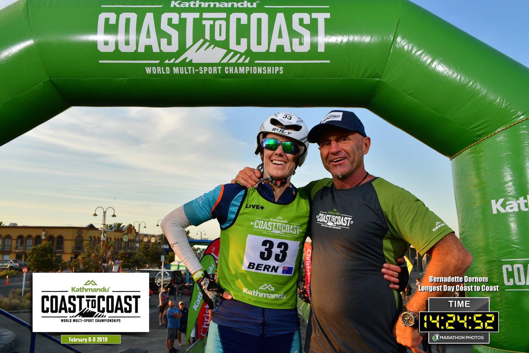 bern dornom at the finish